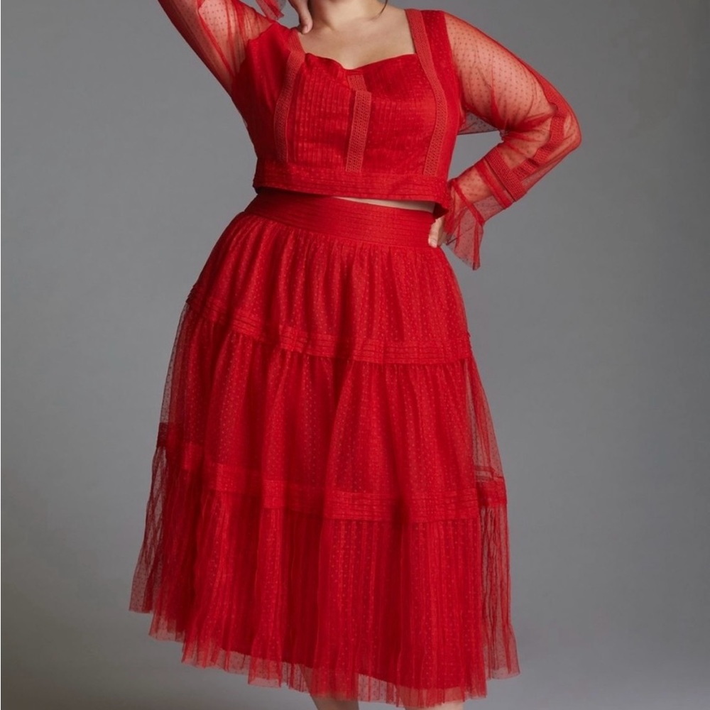Anthropologie Skirt Set